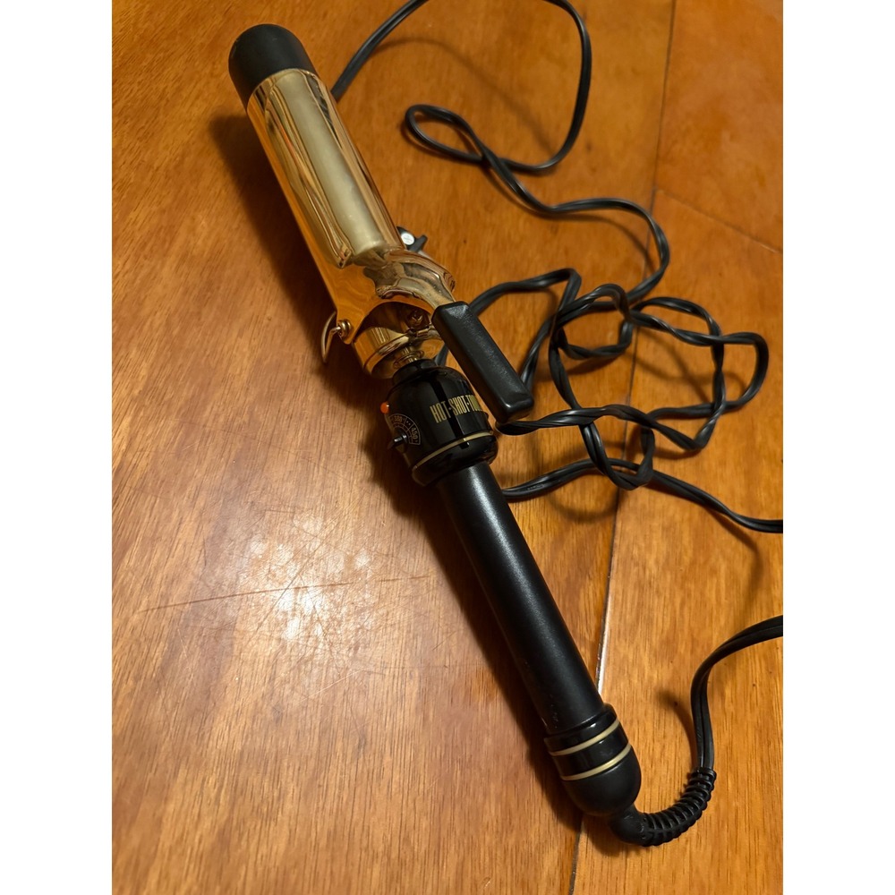 Hot Shot Tools GoldCurling Iron 1.25 Inch Professional High Heat 450F Model 1006